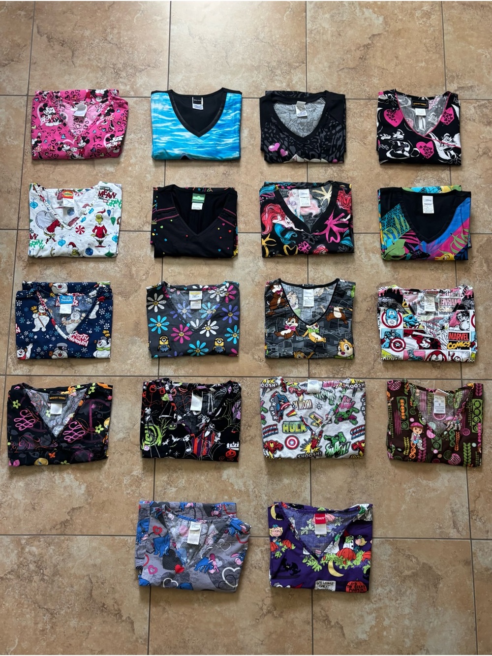 Assorted Scrub Tops